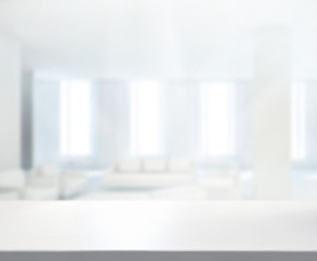 Table Top And Blur Office Background