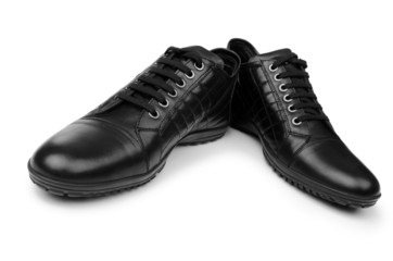 Male shoes isolated on white background