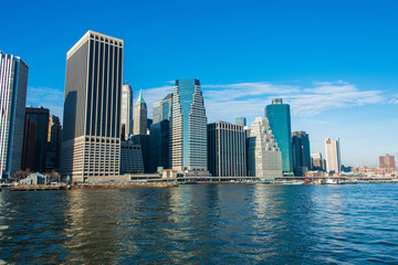 Obraz na płótnie Canvas Panorama of downtown Manhattan