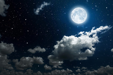 Naklejka na ściany i meble Night sky. Elements of this image furnished by NASA