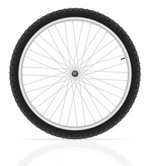 bicycle wheel vector illustration