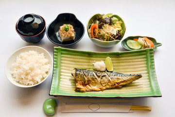 Mackerel grilled meal　set