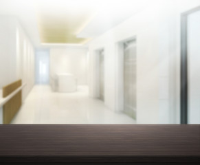 Table Top And Blur Office of Background