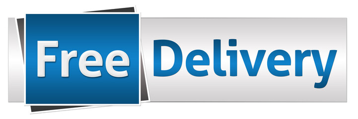 Free Delivery Blue Grey Horizontal