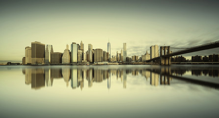 Fototapeta premium Manhattan sunrise, New york