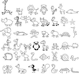 Детские рисунки каракули животных