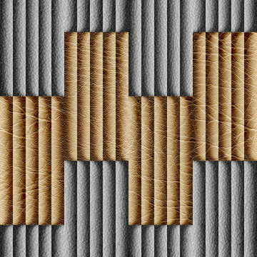 Abstract decorative paneling - seamless background - leather sur