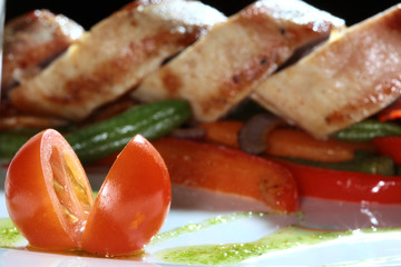 meat with vegetables