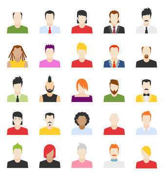 vector design of people avatars