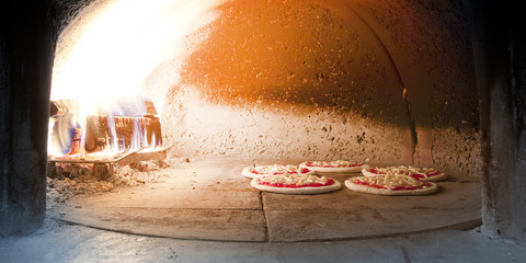 Traditional pizza oven