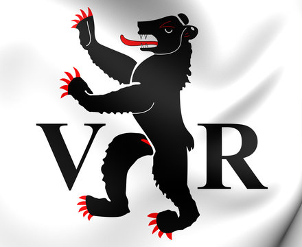 Flag of Appenzell Ausserrhoden, Switzerland.