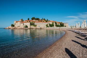 Fototapeta premium Sveti Stefan island, Budva, Montenegro