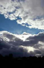 Obraz na płótnie Canvas Schöne Gewitterwolken
