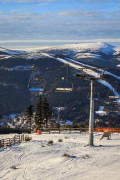 Ski Lift In Spindleruv Mlyn