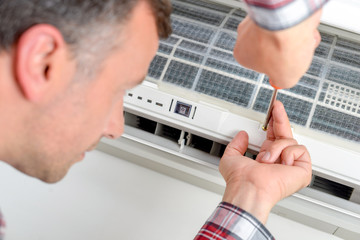 Installing an air conditioning unit