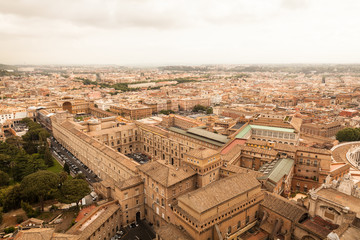 Fototapety  Panoramiczny widok na Watykan z góry