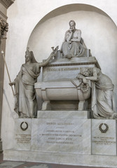 Dante tomb in Basilica di Santa Croce, Florence