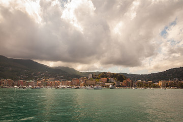 Obraz premium Seaside Villas near Portofino, Italy