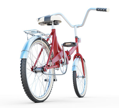 Bicycle back view