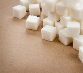 Sugar on wrapping paper