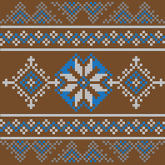 Set of Ethnic ornament pattern in different colors