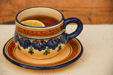 Lemon tea cup