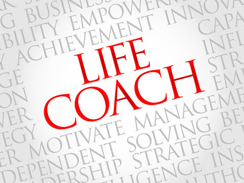 Life Coach word cloud, business concept