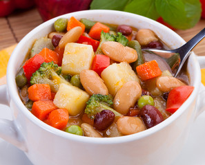 Delicious diet vegetarian soup