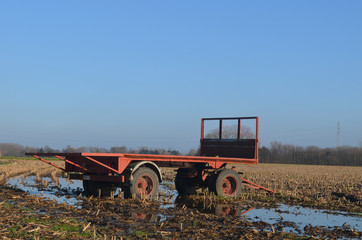 farmers truck in field