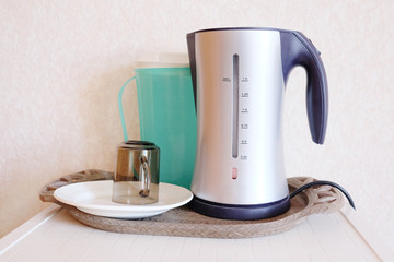 Metal electric kettle and cup