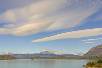 Lenticular Clouds over an Alpine Landscape