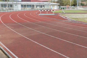running tracks at the stadium