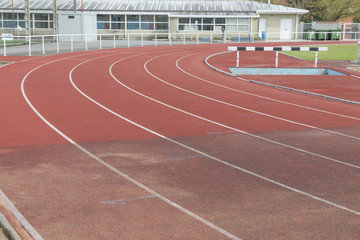 running tracks at the stadium