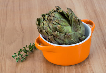 Raw artichokes