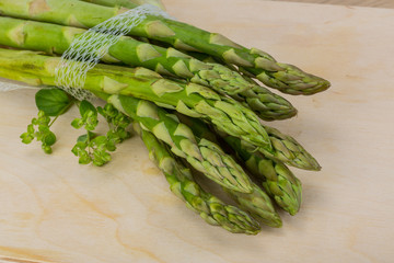 Raw asparagus