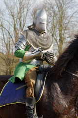 warrior on horseback medieval armor 3