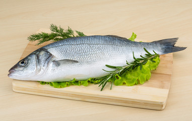 Raw seabass