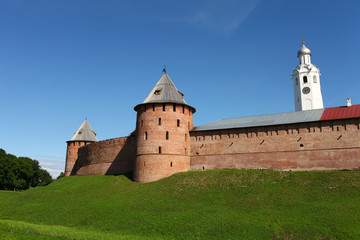 fortress walls of the Novgorod Kremlin © mrivserg