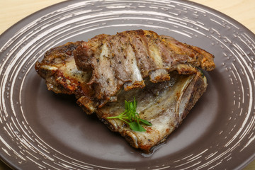 Roasted pork ribs
