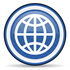 Obraz premium earth blue icon