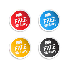 Free Delivery Stickers