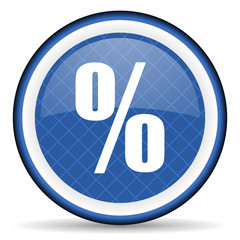 percent blue icon