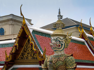 Die Statue des Palastes von Bangkok