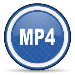 mp4 blue icon