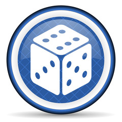 casino blue icon hazard sign