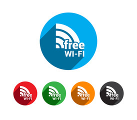 Free Wi-fi Shadow Icons