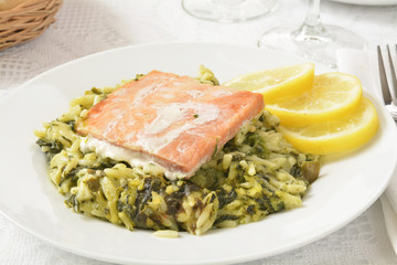 Salmon steak