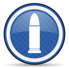 ammunition blue icon weapoon sign