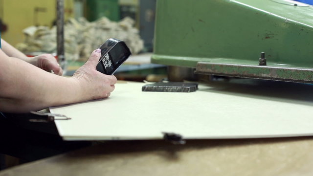 Cutting of necessary details using machine