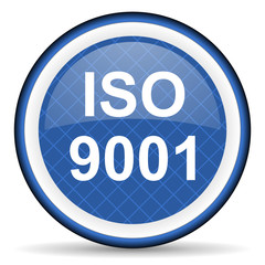 iso 9001 blue icon